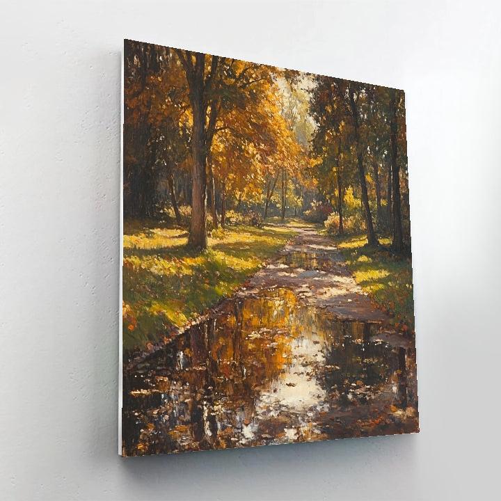 Claude Monet Inspired Autumn Garden paint by numbers