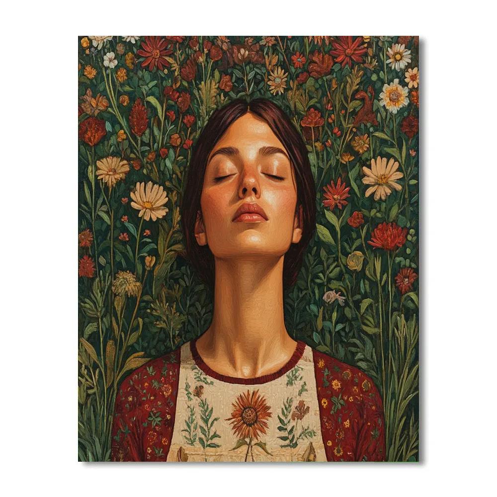 Frida Kahlo Inspired Intimate Self Portrait Painting by numbers kit