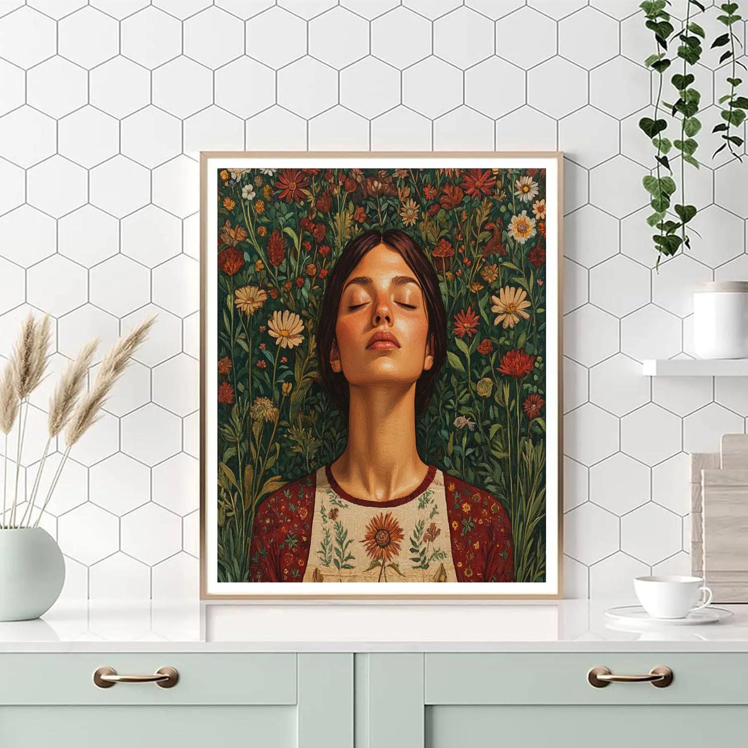 Frida Kahlo Inspired Intimate Self Portrait Painting by numbers kit