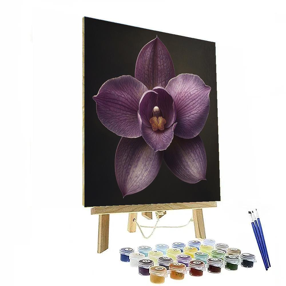 Caravaggio Inspired Night Orchid Luminescence Paint by numbers art
