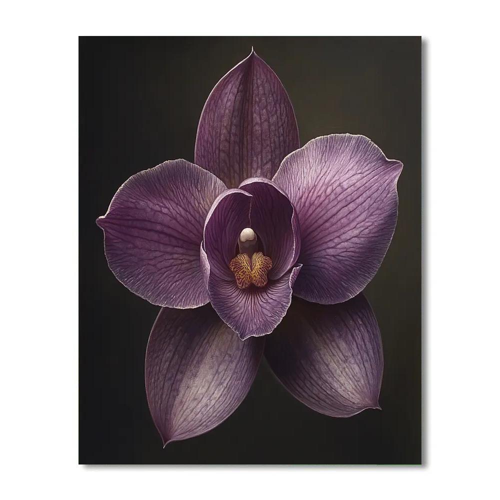 Caravaggio Inspired Night Orchid Luminescence Paint by numbers art