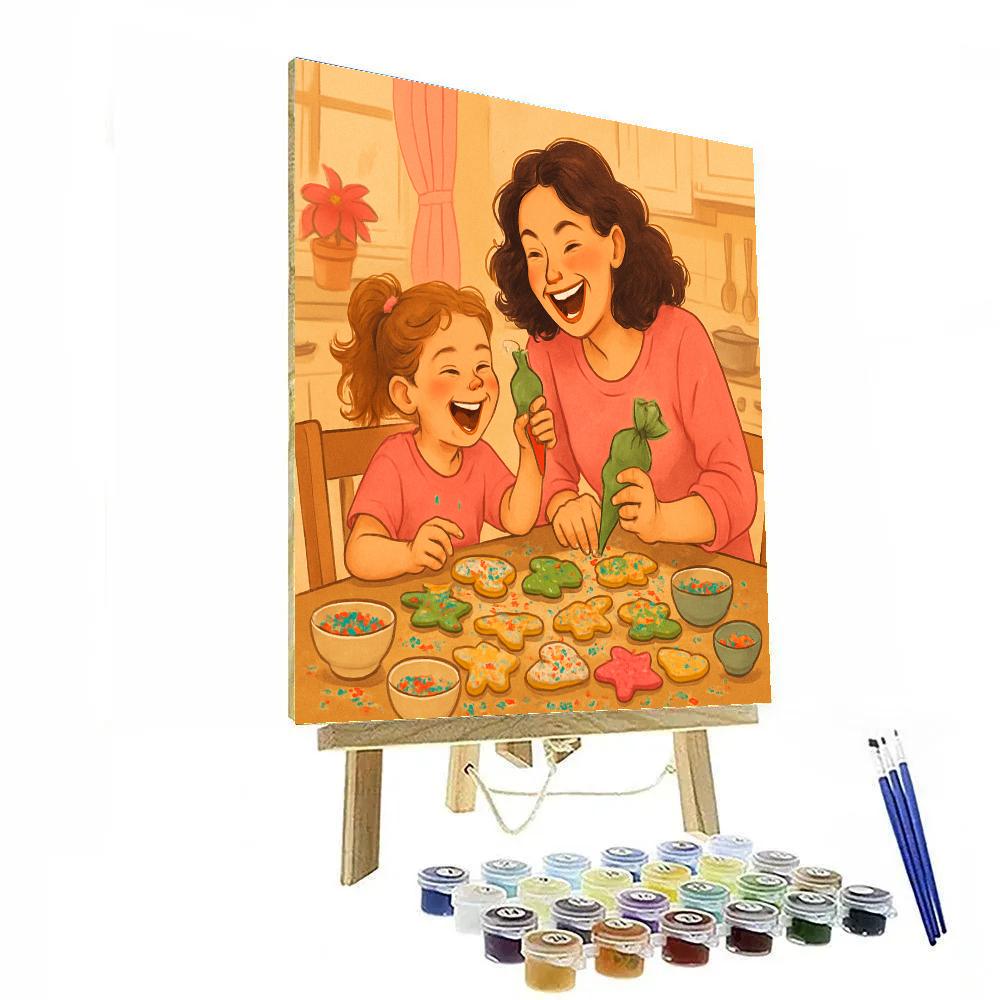 Kitchen Cookie Decorating Party painting number kit