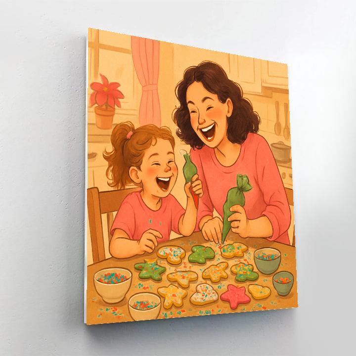 Kitchen Cookie Decorating Party painting number kit