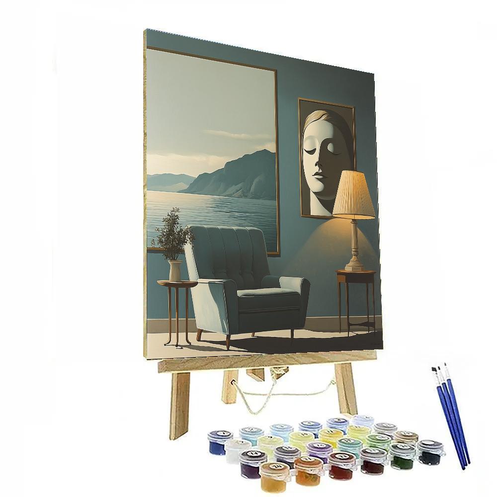 Rene Magritte Inspired Everyday Mystery Numbered painting kits