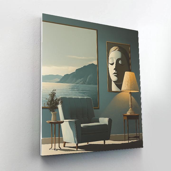 Rene Magritte Inspired Everyday Mystery Numbered painting kits