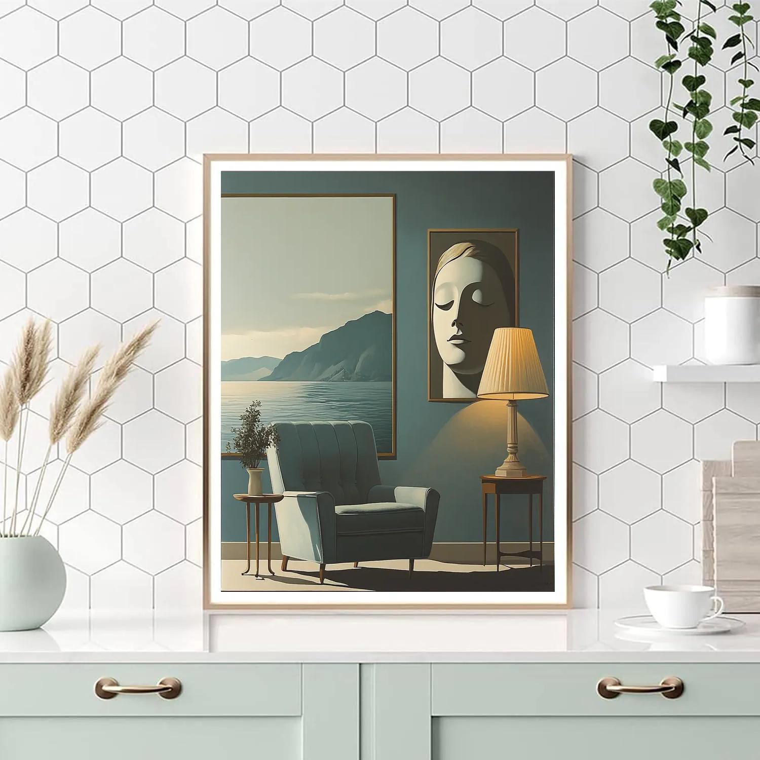 Rene Magritte Inspired Everyday Mystery Numbered painting kits