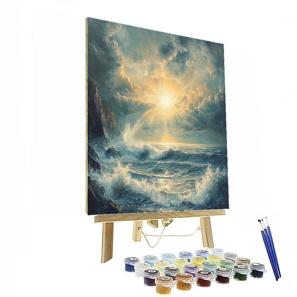 J.M.W. Turner Inspired Stormy Coastline Paint by numbers kits