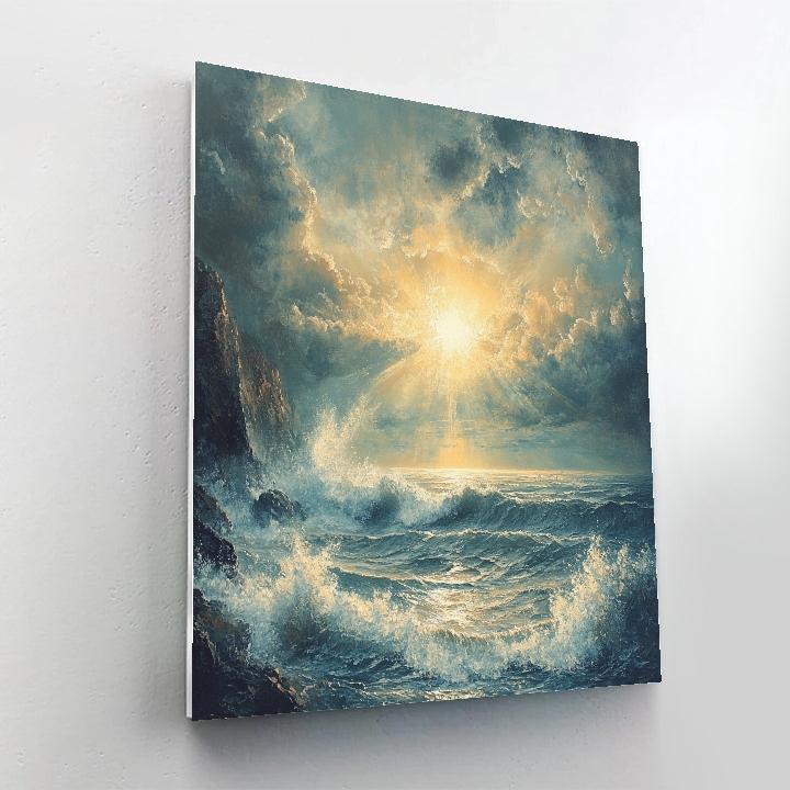 J.M.W. Turner Inspired Stormy Coastline Paint by numbers kits