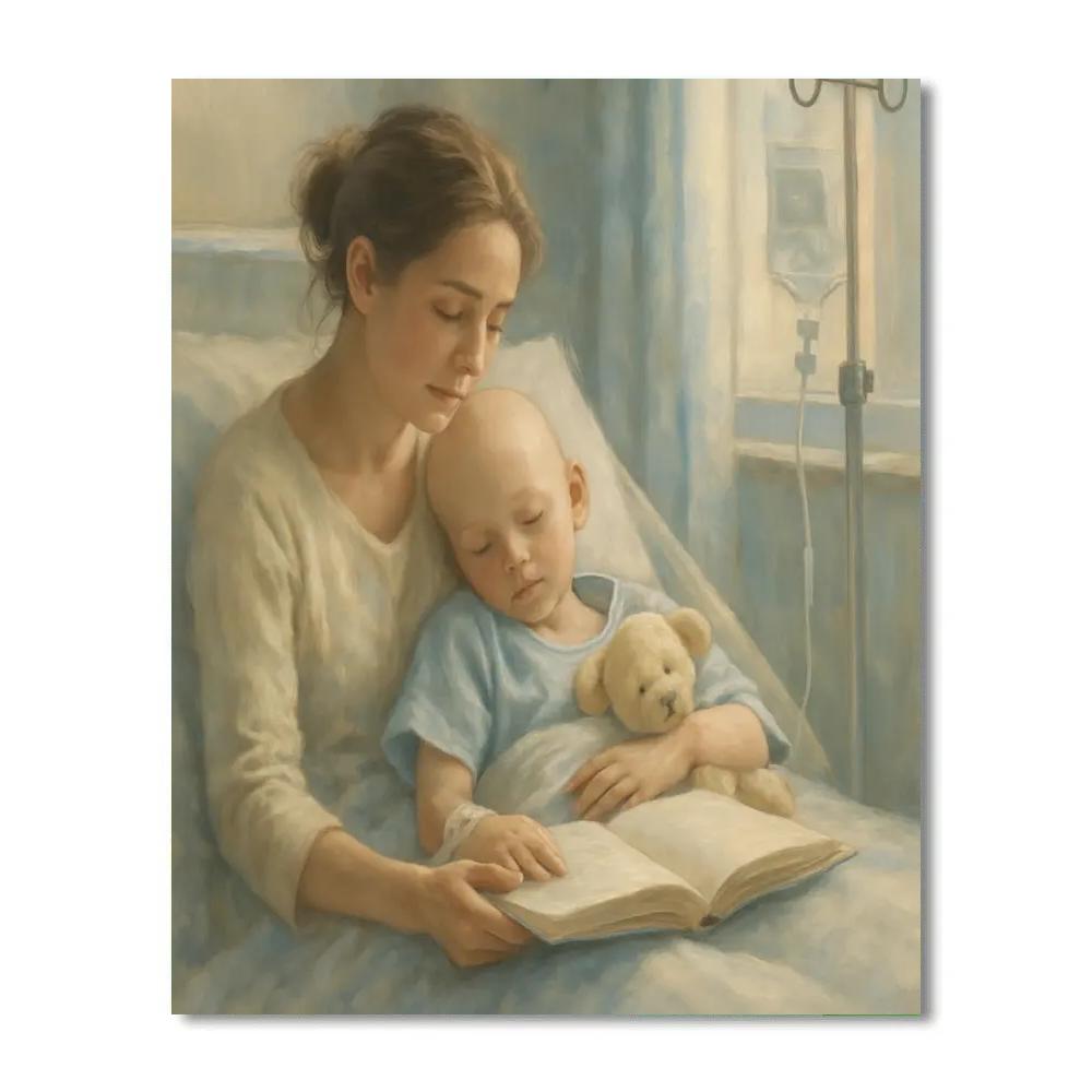 Bedside Hospital Comfort Reading paint by number