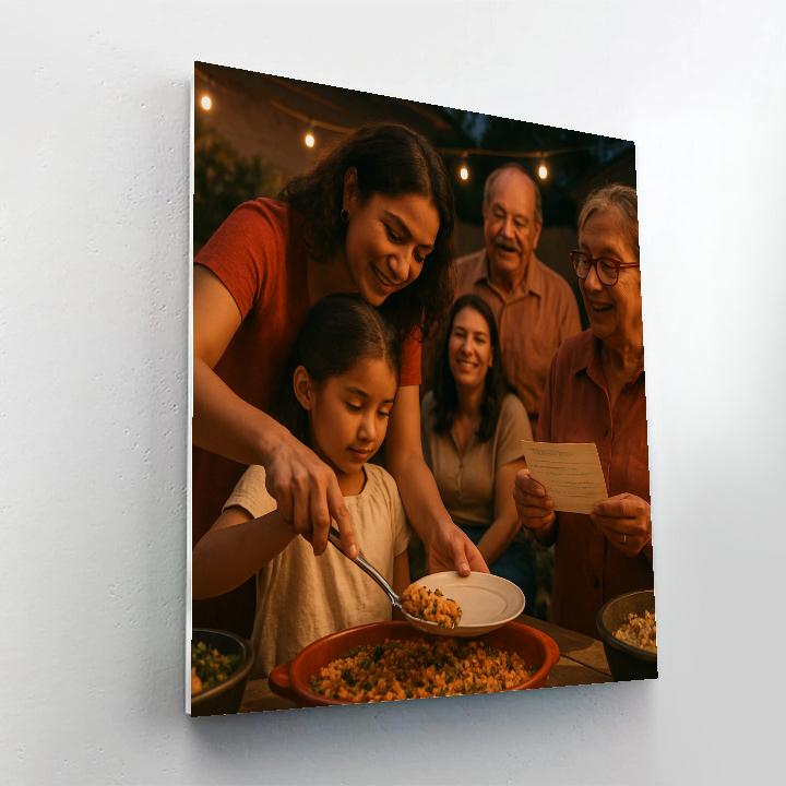 Potluck Dinner Passing Recipes Paint by numbers art