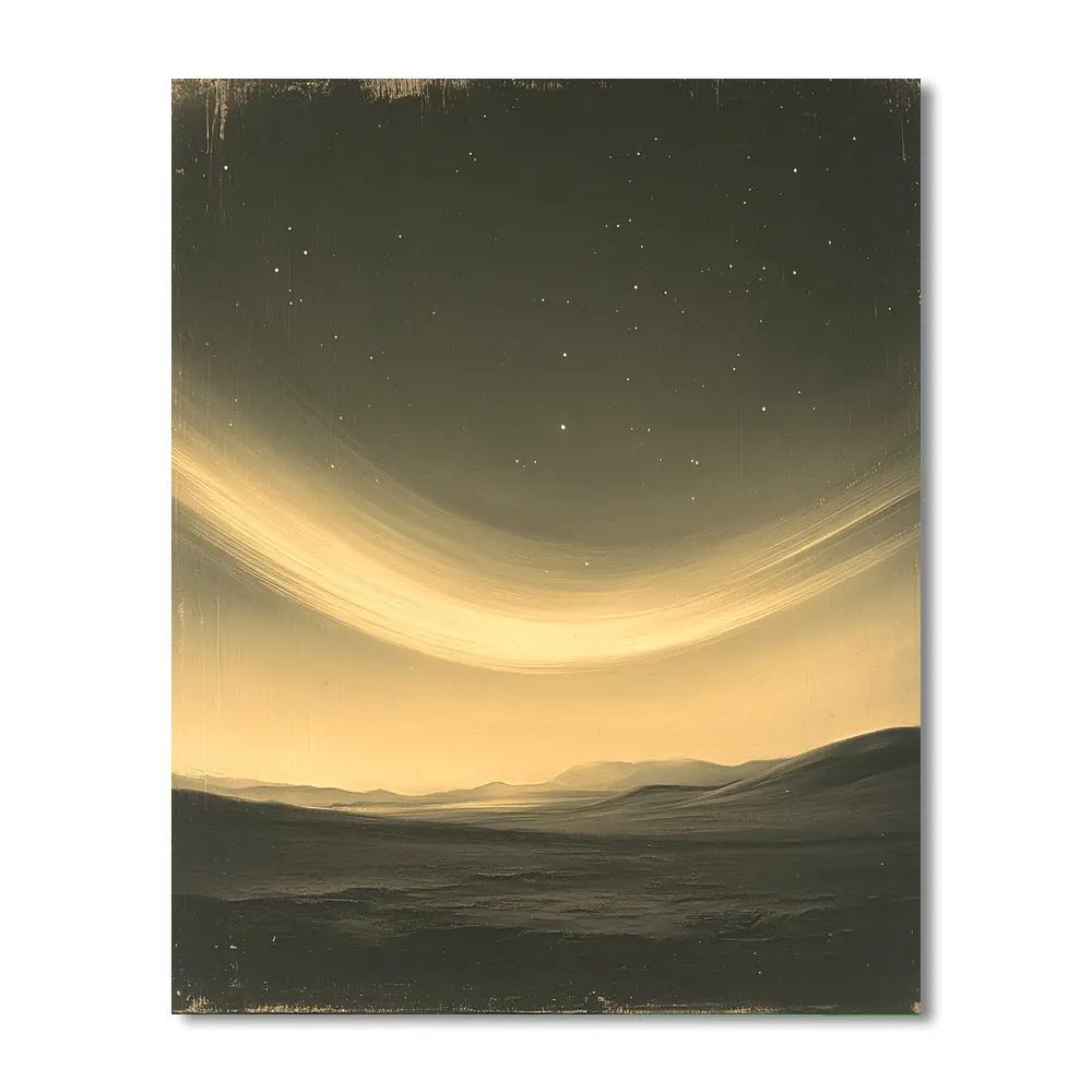 Caravaggio Inspired Aurora Curtain paint by color