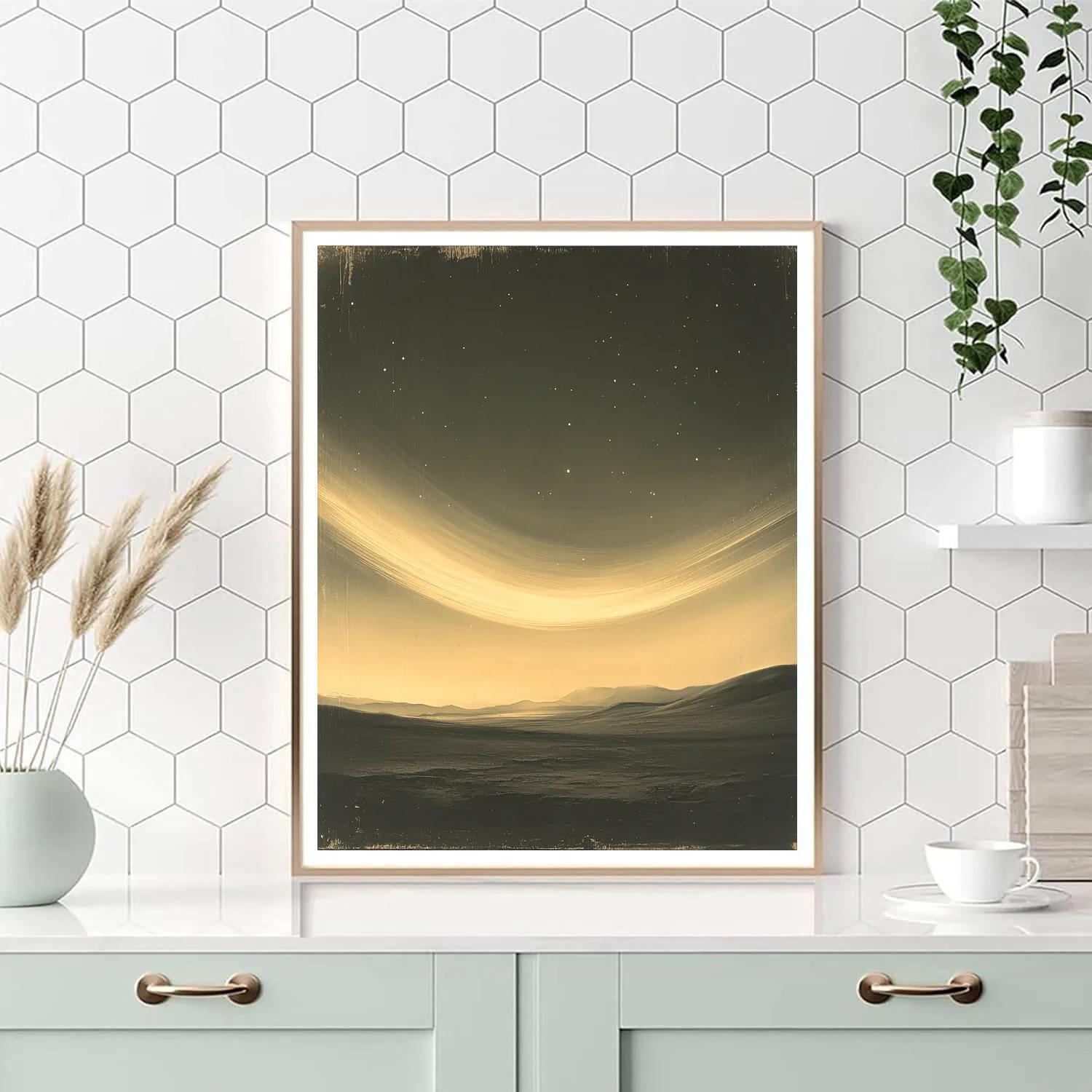 Caravaggio Inspired Aurora Curtain paint by color