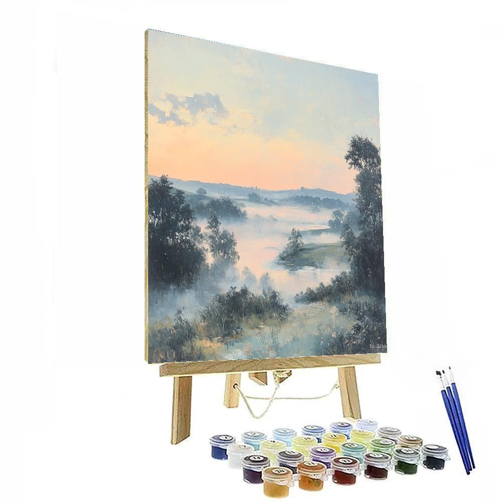 Edgar Degas Inspired Ethereal Morning Mist paint by color