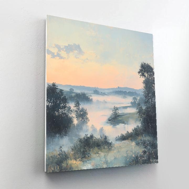 Edgar Degas Inspired Ethereal Morning Mist paint by color
