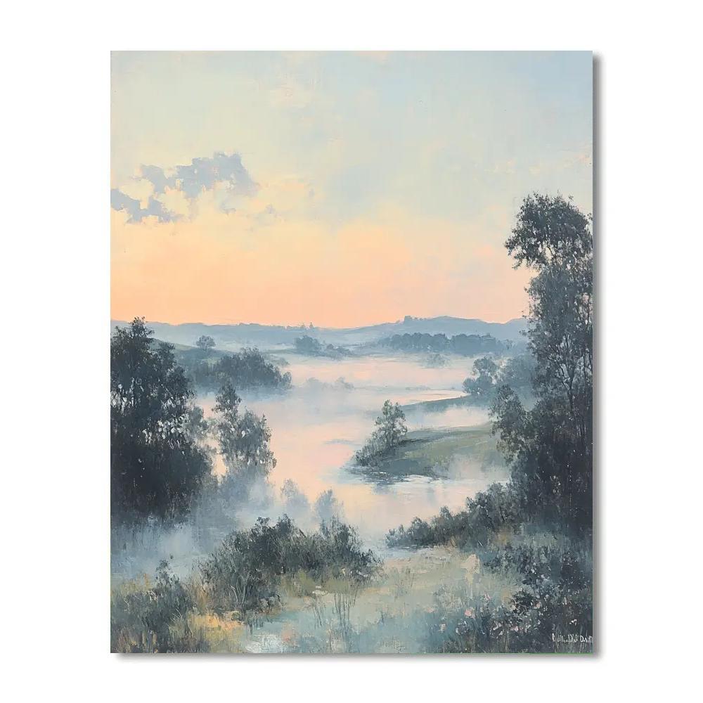 Edgar Degas Inspired Ethereal Morning Mist paint by color
