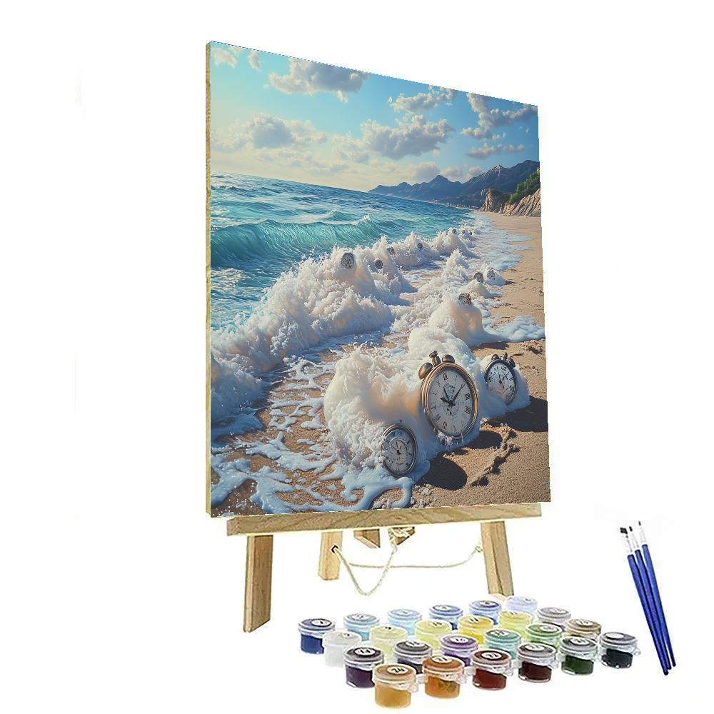 Salvador Dali Inspired Ocean Of Clocks paint by number