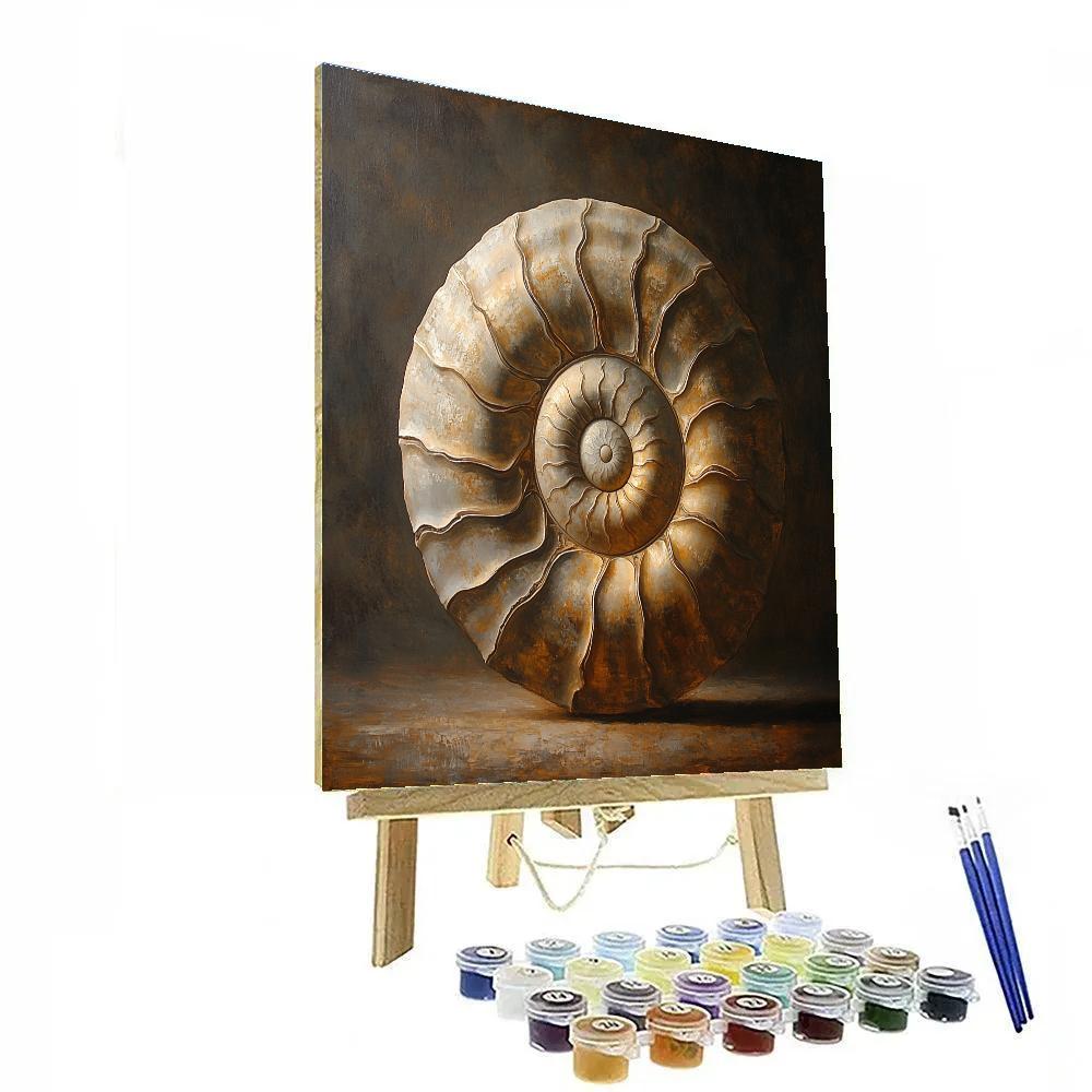 Caravaggio Inspired Fossil Spiral Painting by numbers kit