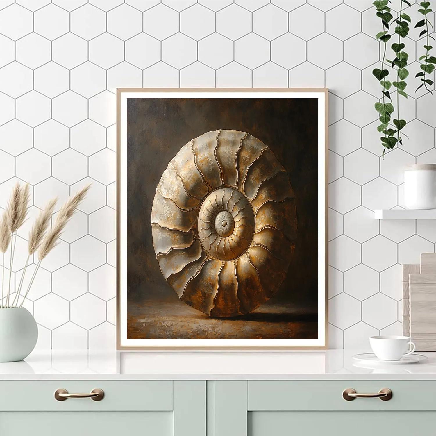 Caravaggio Inspired Fossil Spiral Painting by numbers kit