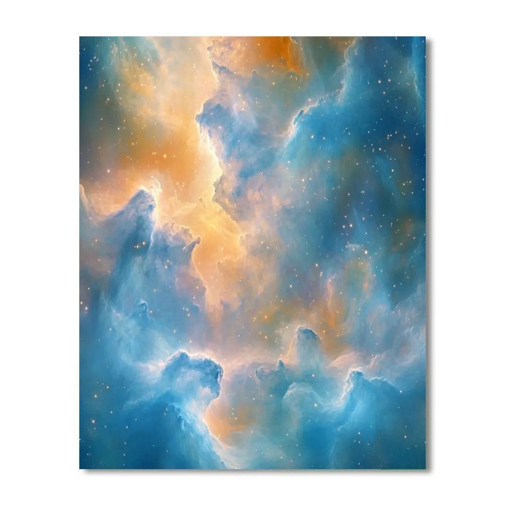 Edgar Degas Inspired Celestial Dance Of Nebulae DIY paint by numbers