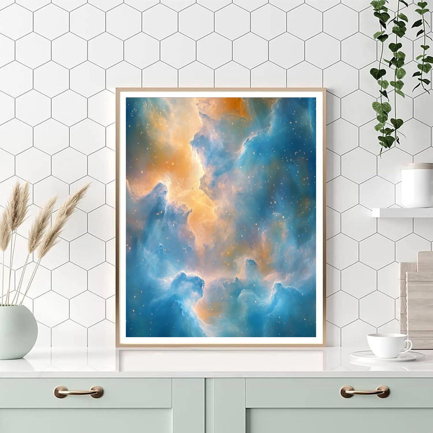 Edgar Degas Inspired Celestial Dance Of Nebulae DIY paint by numbers