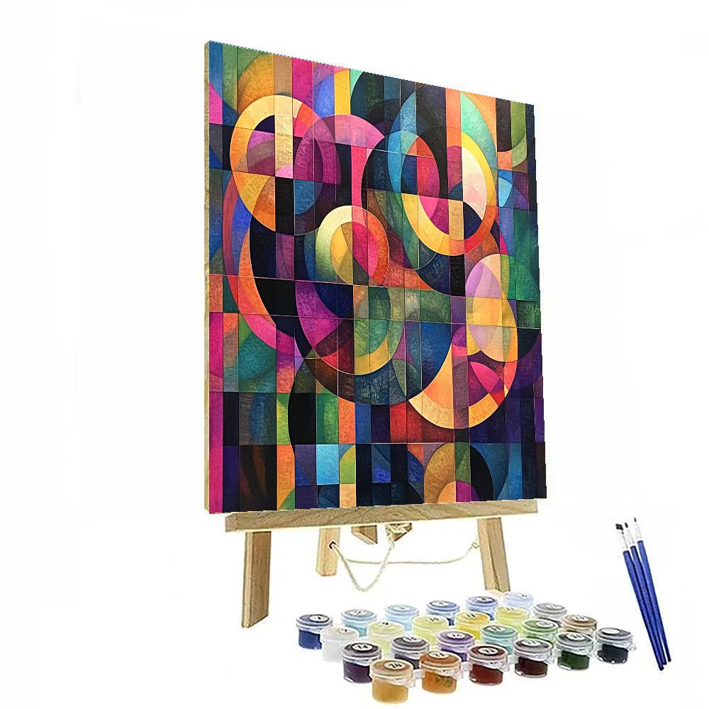 Wassily Kandinsky Inspired Symphony Of Shapes Number painting