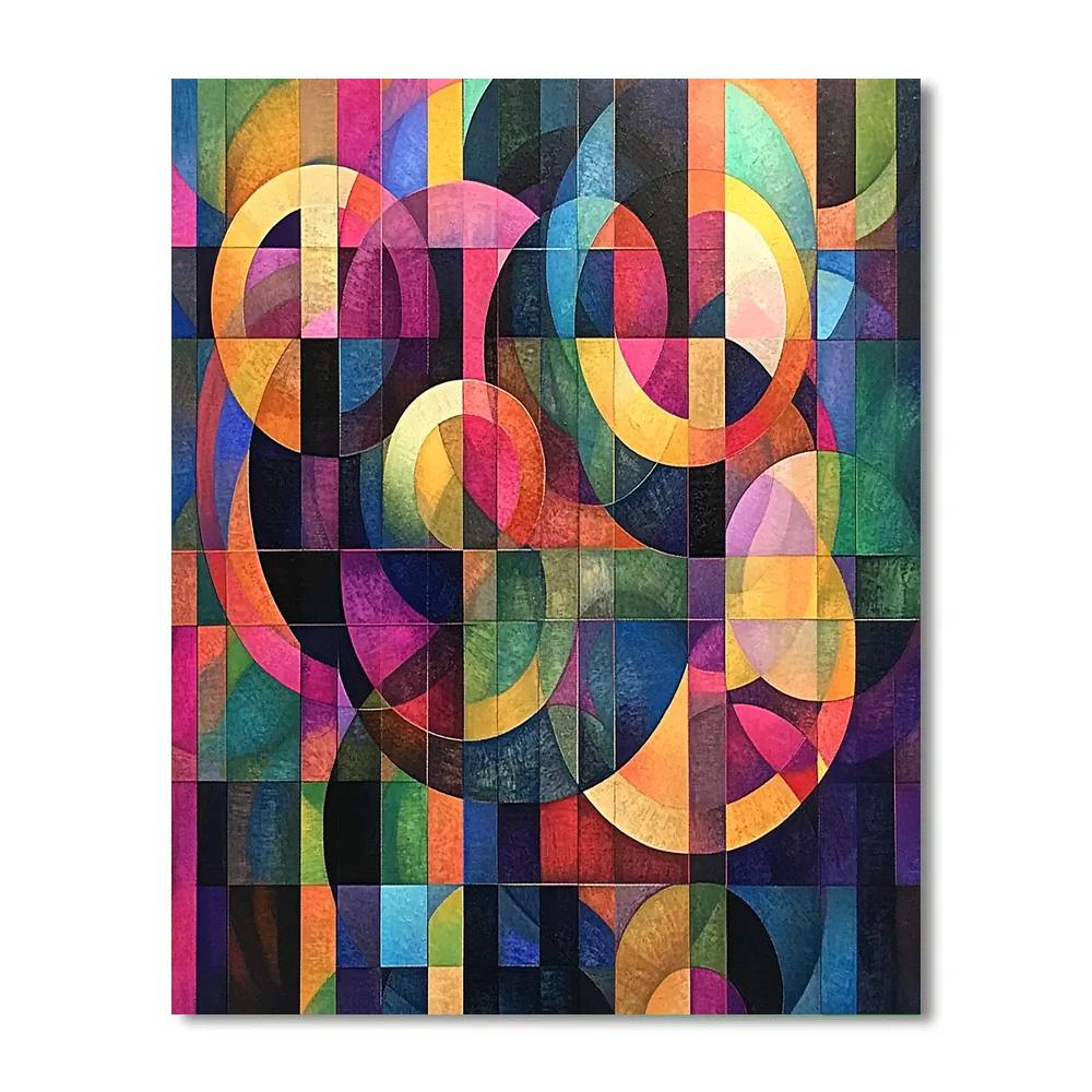 Wassily Kandinsky Inspired Symphony Of Shapes Number painting