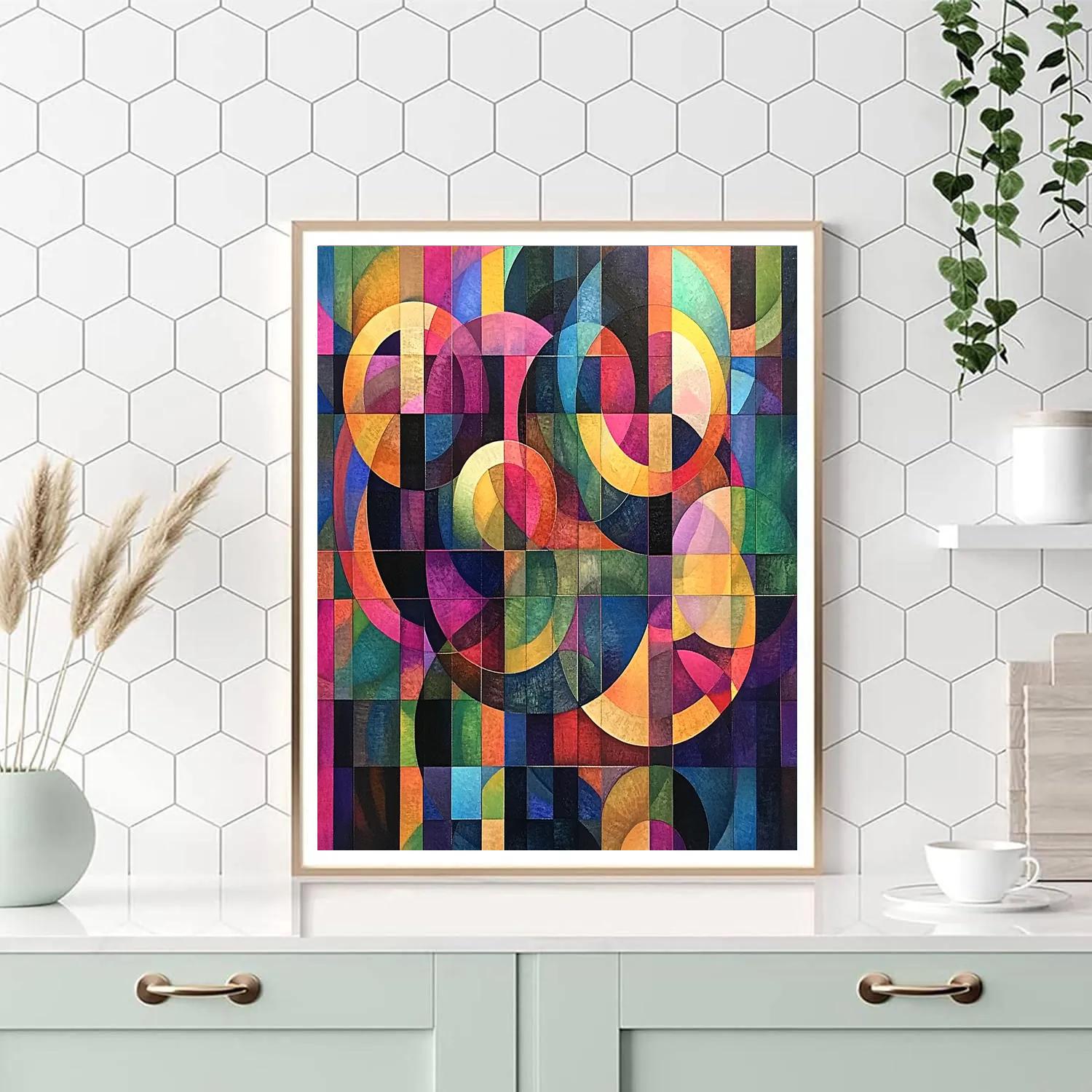 Wassily Kandinsky Inspired Symphony Of Shapes Number painting