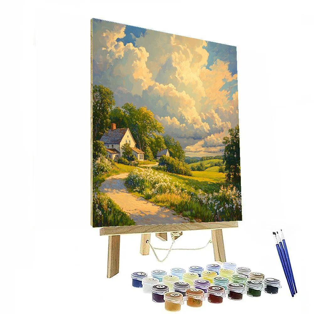 John Constable Inspired Countryside painting number kit