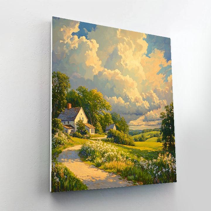 John Constable Inspired Countryside painting number kit