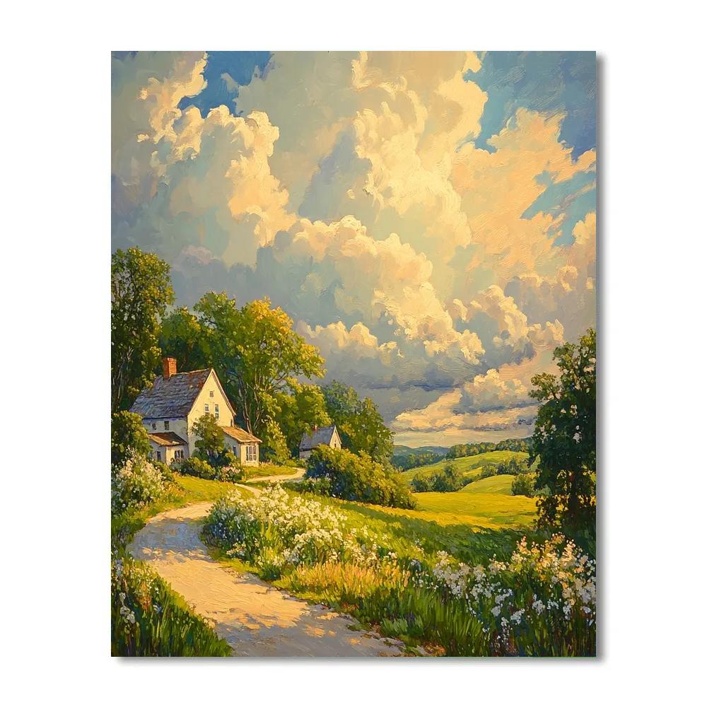 John Constable Inspired Countryside painting number kit