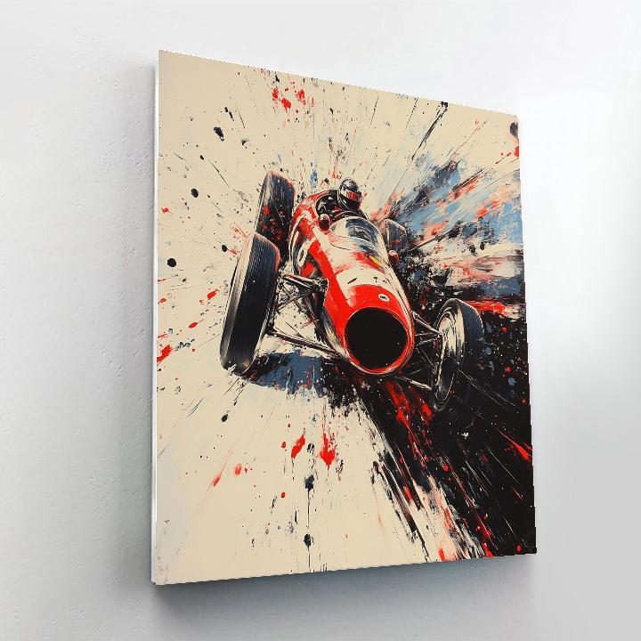 Jackson Pollock Inspired Racing Machines paint by numbers