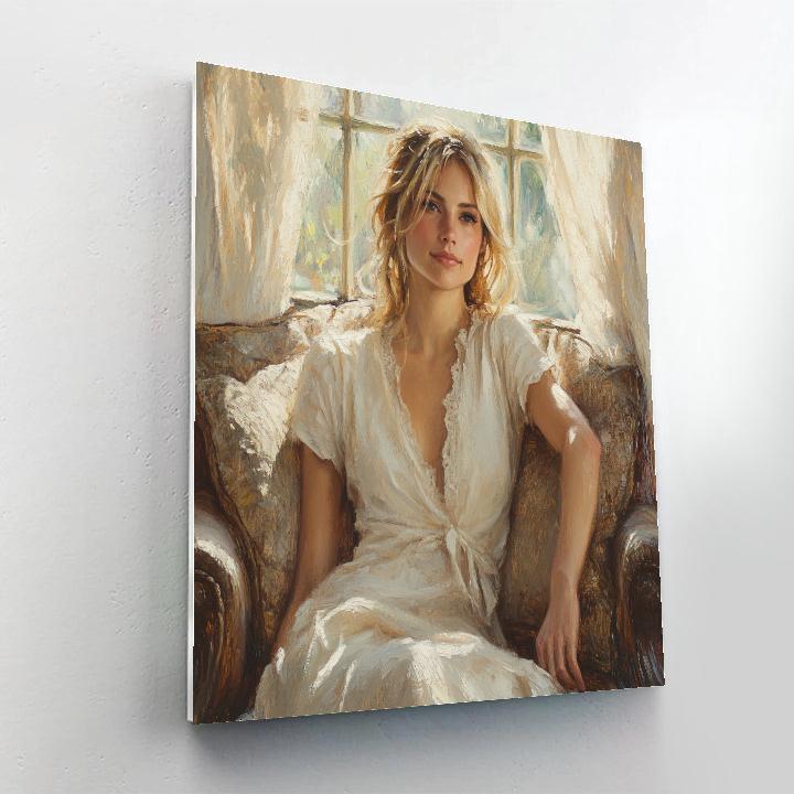 John Singer Sargent Inspired Portrait In Afternoon Light Paint by numbers kits