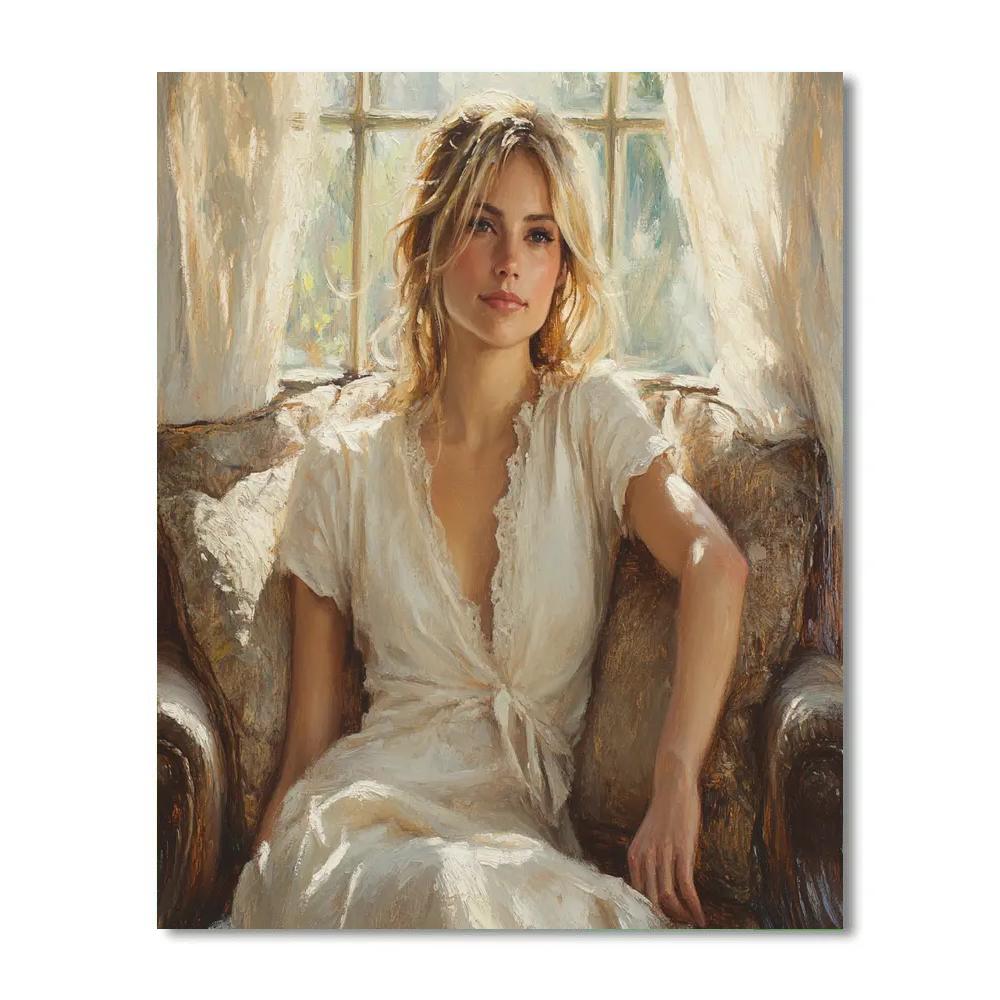 John Singer Sargent Inspired Portrait In Afternoon Light Paint by numbers kits