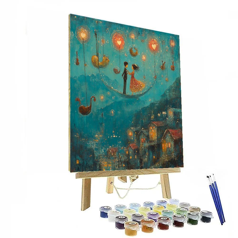 Marc Chagall Inspired Lovers In Flight Numbered painting kits