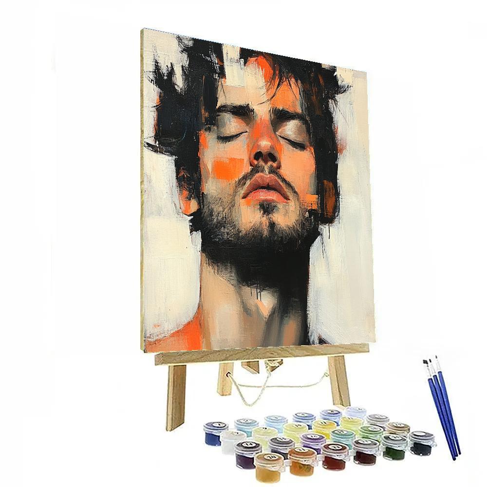 Francis Bacon Inspired Contorted Portrait Paint by numbers art