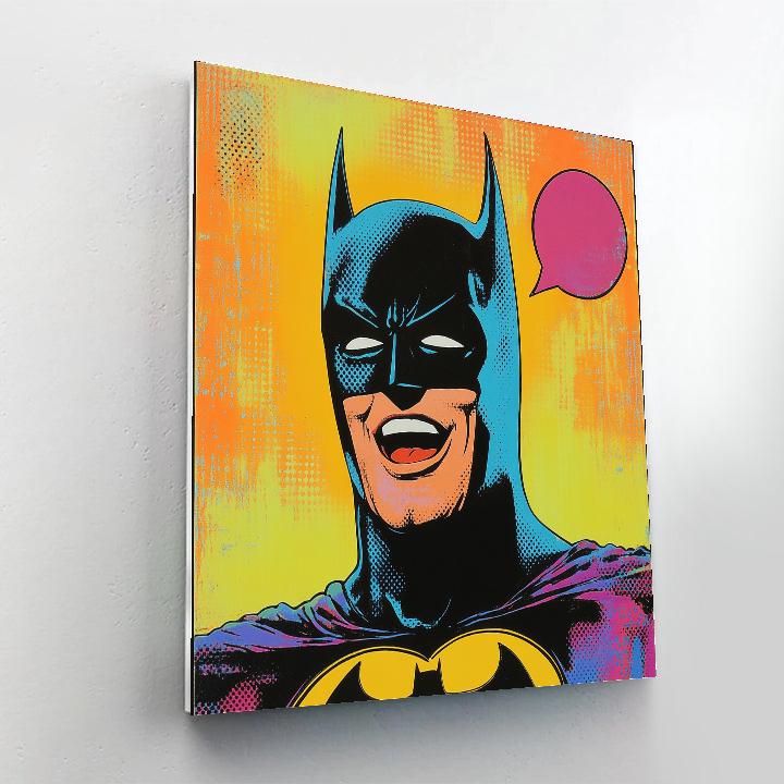 Roy Lichtenstein Inspired Comic Hero paint by numbers