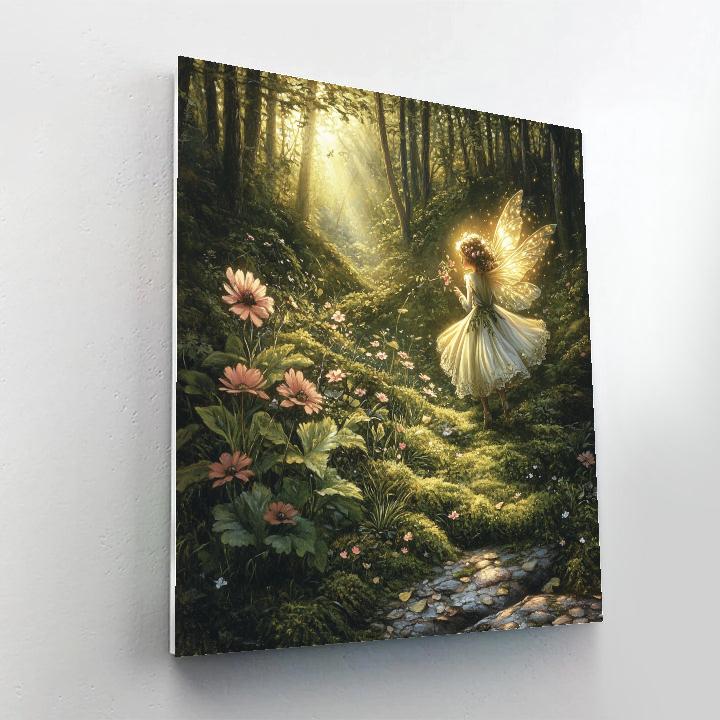 John Everett Millais Inspired Woodland Fairy DIY paint by numbers