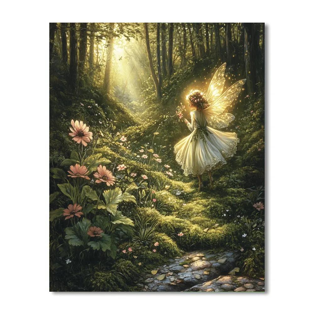 John Everett Millais Inspired Woodland Fairy DIY paint by numbers