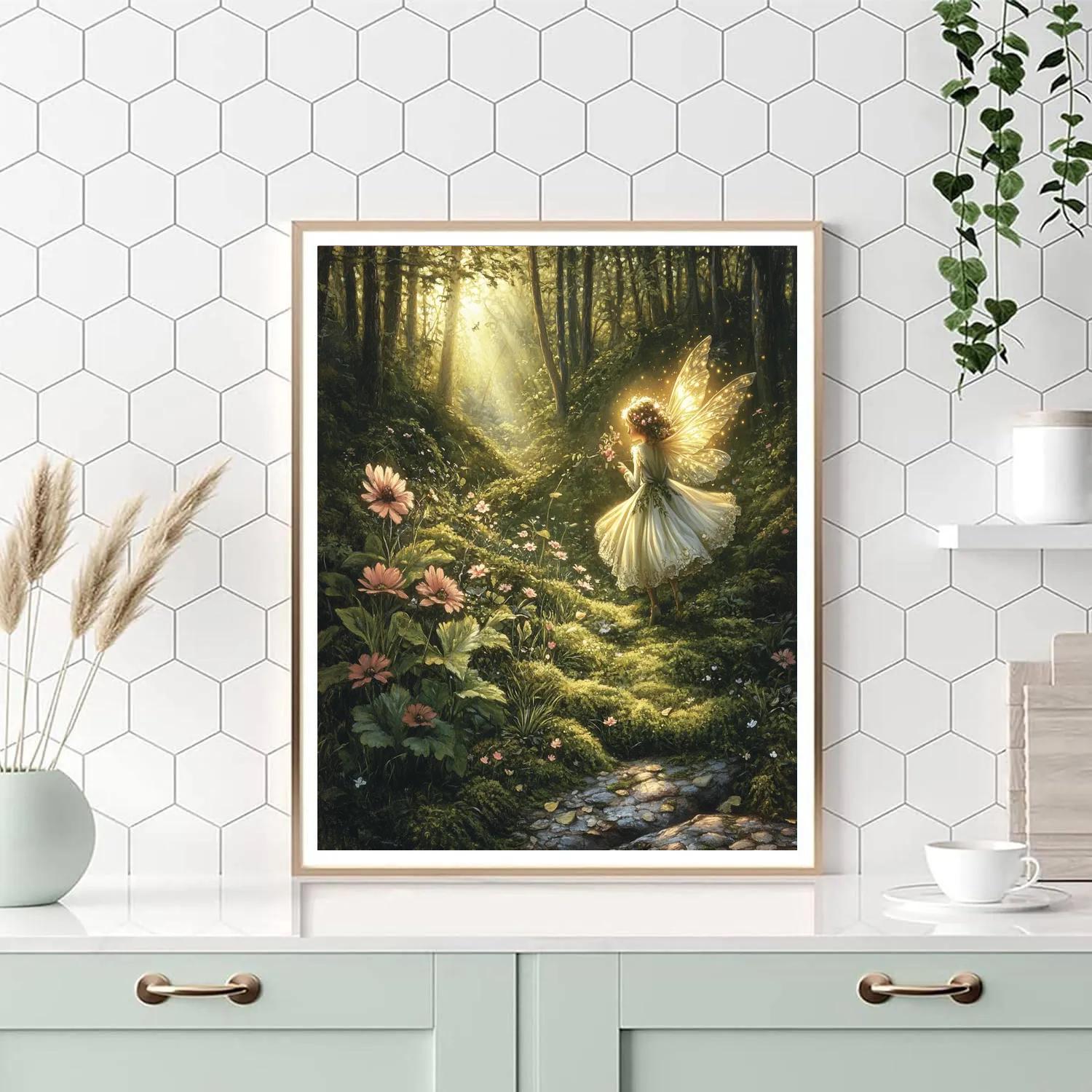 John Everett Millais Inspired Woodland Fairy DIY paint by numbers