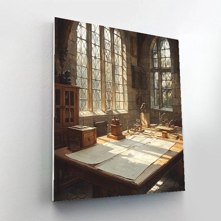 Leonardo Da Vinci Inspired Inventors Study Painting by numbers kit