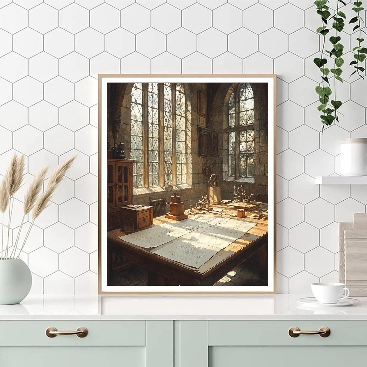 Leonardo Da Vinci Inspired Inventors Study Painting by numbers kit