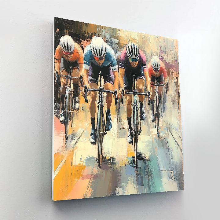 Edgar Degas Inspired Cyclist Race DIY paint by numbers