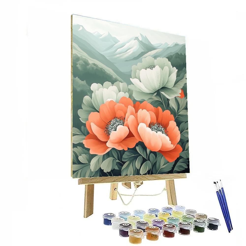 Georgia OKeeffe Inspired Mountain Bloom Paint by numbers art