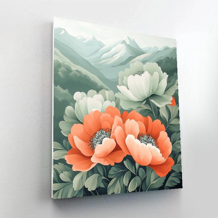 Georgia OKeeffe Inspired Mountain Bloom Paint by numbers art