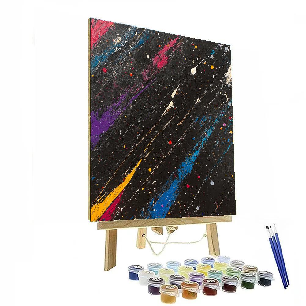 Jackson Pollock Inspired River Rush painting number kit