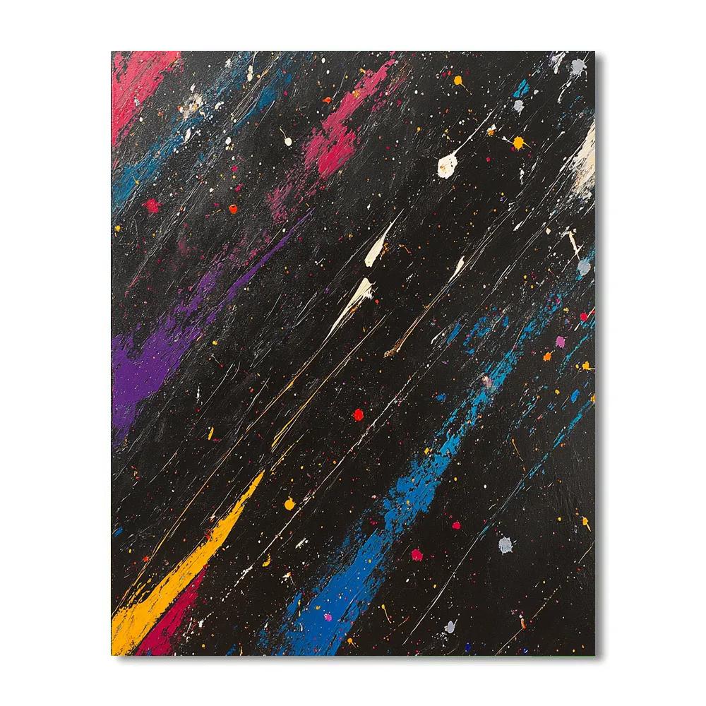 Jackson Pollock Inspired River Rush painting number kit