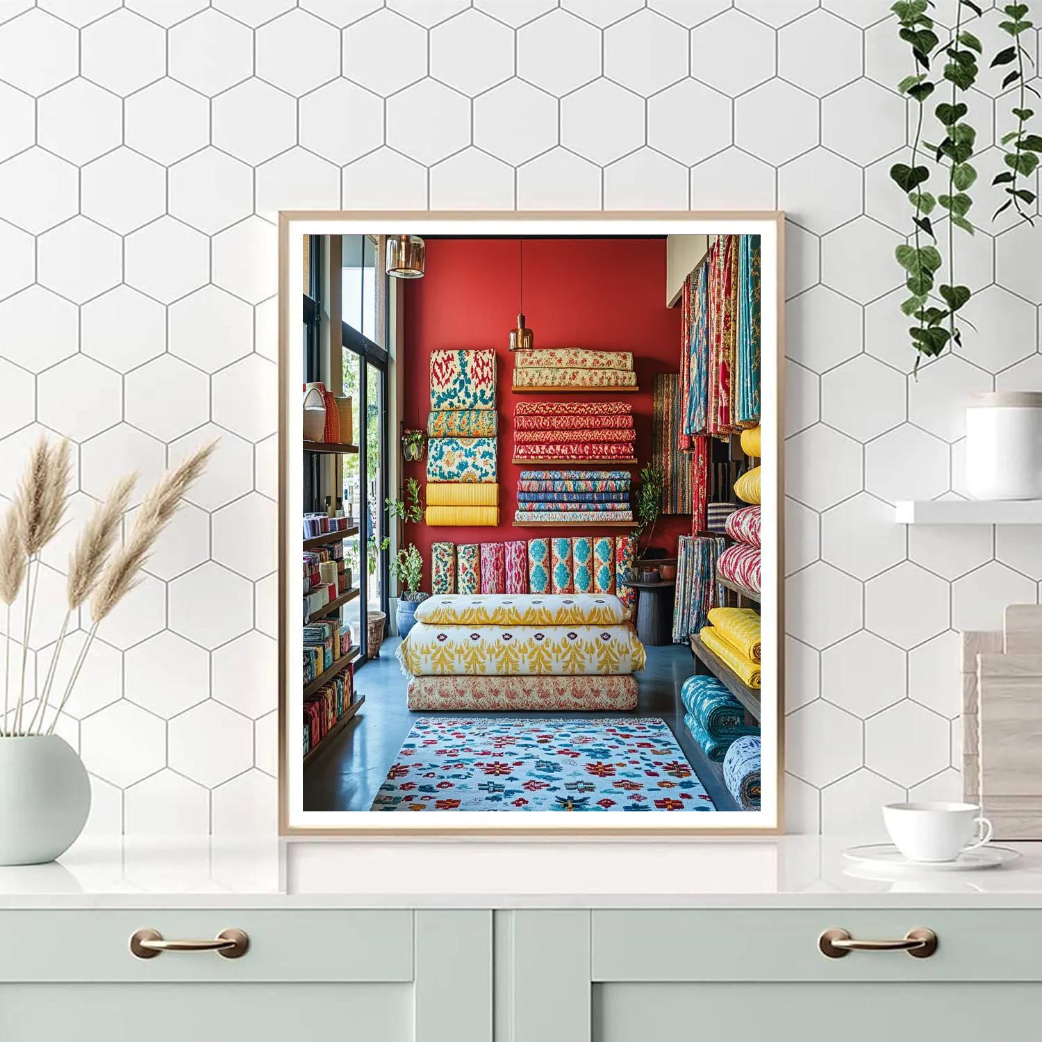 Henri Matisse Inspired Sunlit Textile Shop Paint by numbers art