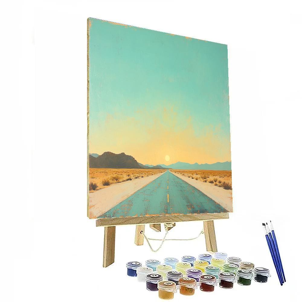 Georgia OKeeffe Inspired Desert Road Painting by numbers kit