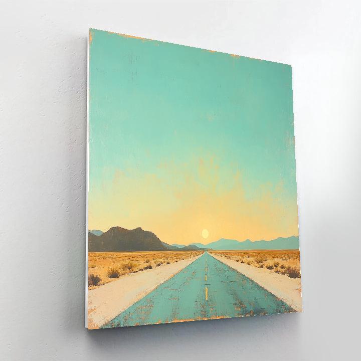 Georgia OKeeffe Inspired Desert Road Painting by numbers kit