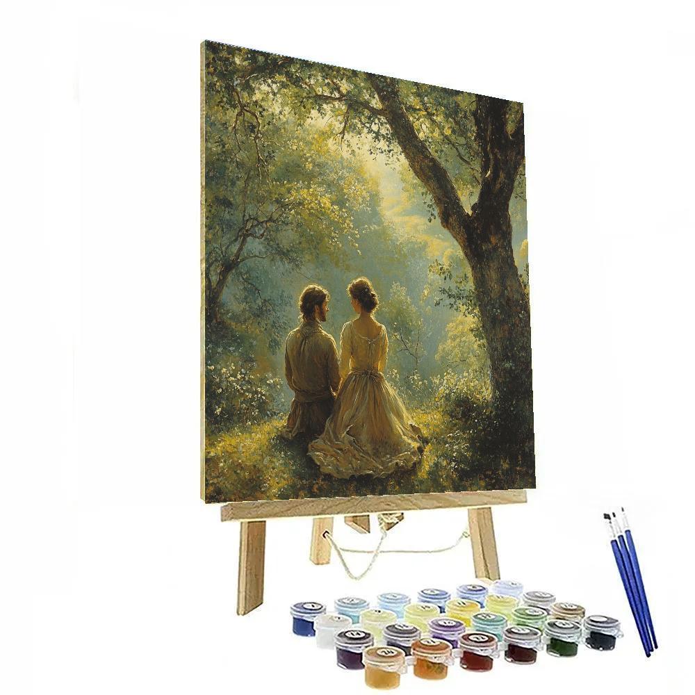 Giorgione Inspired Pastoral Lovers DIY paint by numbers